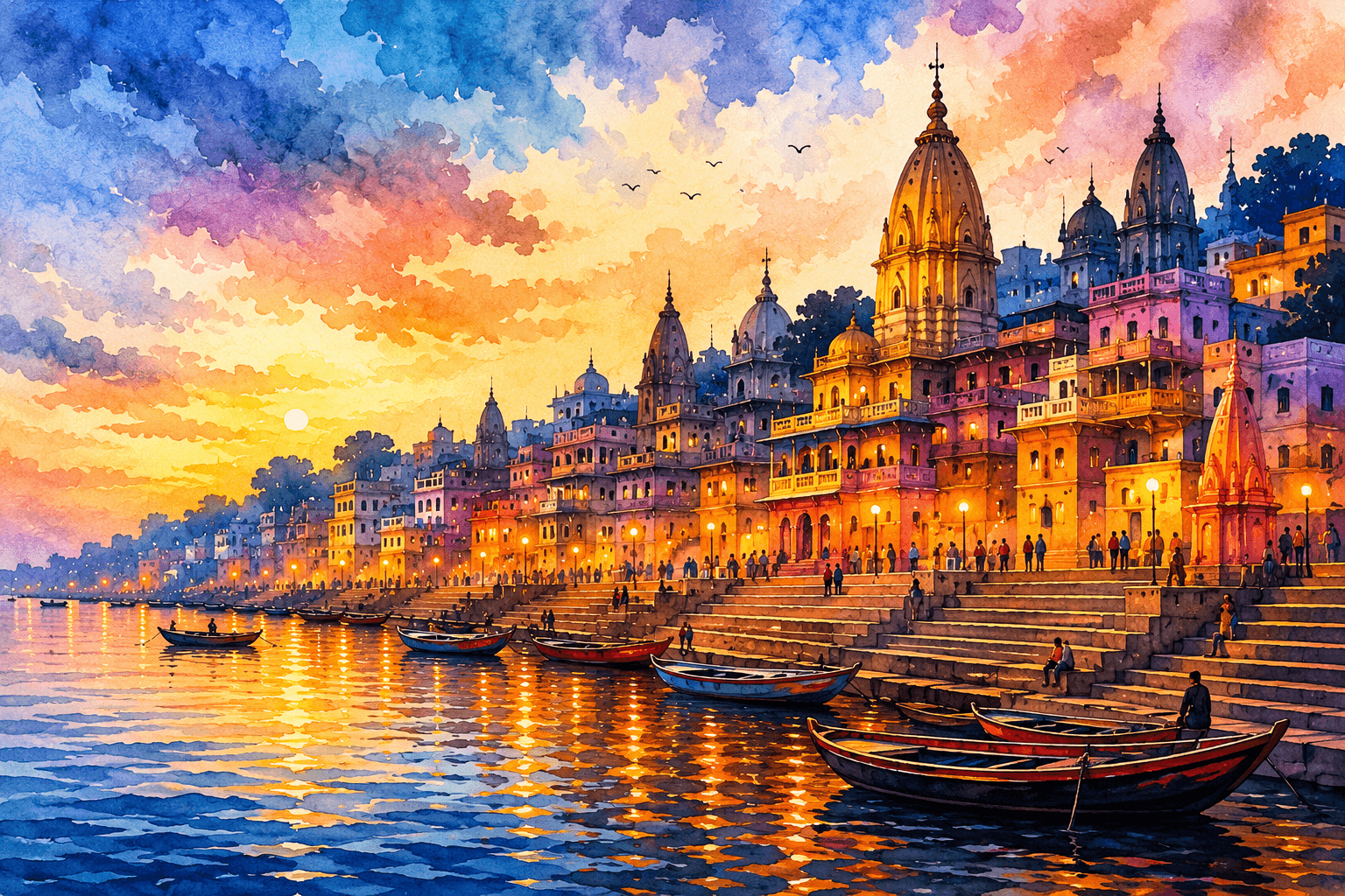 Inspired by Varanasi Ghats