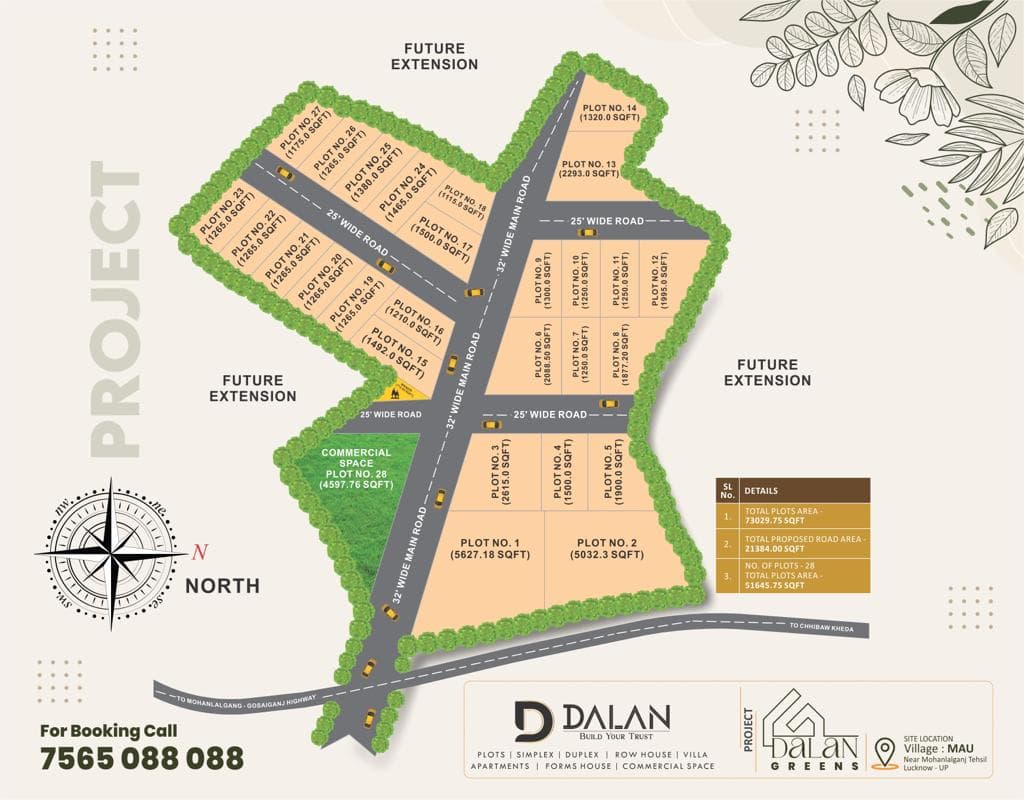 Dalan Greens Layout Map